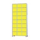 Ver imagem 1 de Armário Roupeiro De Aço 24 Portas Para Vestiário Academia Locker Amarelo