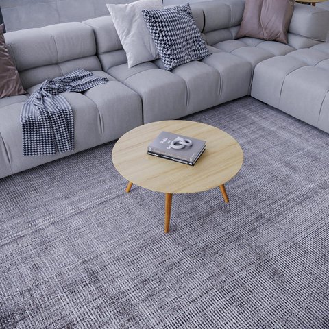 Mesa de Centro Vesta Redonda 100% MDF 31cm x 67cm x 67cm Marrom