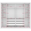 Ver imagem 4 de Guarda Roupa Easy Max 2 Portas com Espelho Branco Lopas