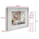 Ver mais imagens de Guarda Roupa Easy Max 2 Portas com Espelho Branco Lopas