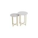 Ver imagem 2 de Conjunto Mesa Lateral de Canto Rome 100% MDF 57cm x 45cm x 45cm Branco