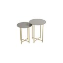 Ver imagem 2 de Conjunto Mesa Lateral de Canto Rome 100% MDF 57cm x 45cm x 45cm Cinza