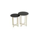 Ver imagem 2 de Conjunto Mesa Lateral de Canto Rome 100% MDF 57cm x 45cm x 45cm Preto