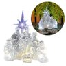 Presépio Iluminado Led Acrílico Transparente Luxo 17cm - Nataluz - 2