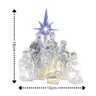 Presépio Iluminado Led Acrílico Transparente Luxo 17cm - Nataluz - 3