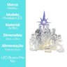 Presépio Iluminado Led Acrílico Transparente Luxo 17cm - Nataluz - 8