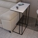 Ver imagem 1 de Mesa Lateral Greco 100% MDF 67cm x 45cm x 30cm Branco
