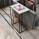 Ver imagem 4 de Mesa Lateral Greco 100% MDF 67cm x 45cm x 30cm Branco