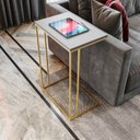 Ver imagem 1 de Mesa Lateral Greco 100% MDF 67cm x 45cm x 30cm Cinza