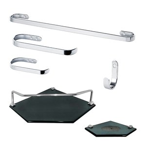 Kit Para Banheiro Orlando Fumê 6 Peças