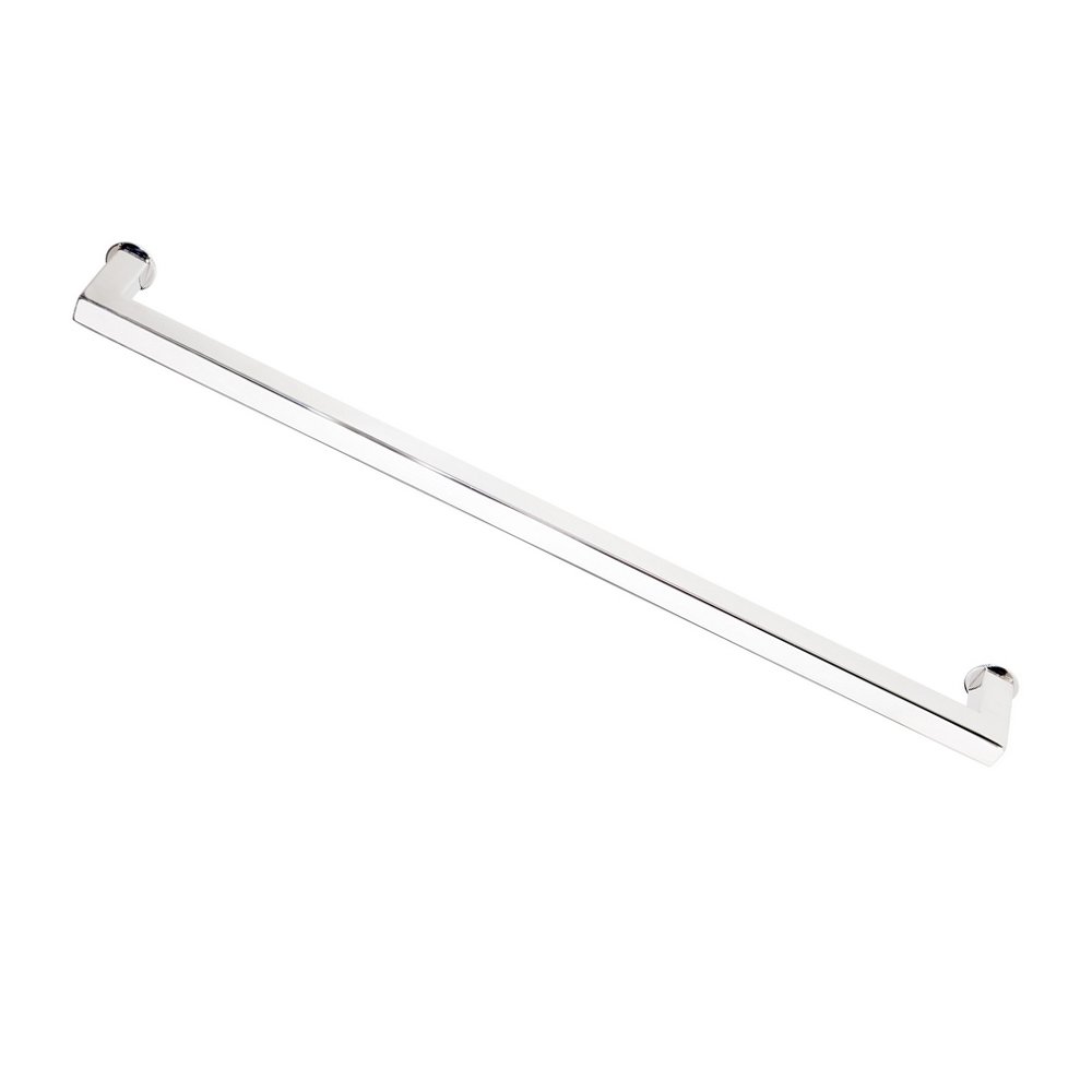 Toalheiro Horizontal de 50cm para Box Aço Inox Polido Brilhante Stainless