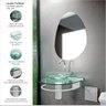 Lavabo Cris Jade Silver 500cm X 45,5cm X 20,7cm - 4