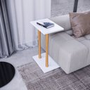 Ver imagem 1 de Mesa Lateral Alla 68cm x 45cm x 30cm Branco
