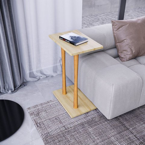 Mesa Lateral Alla 68cm x 45cm x 30cm Marrom
