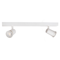 Trilho Eletrificado 2 Spot Led Mr16 Gu10 Direcionável Cor:branco - 8