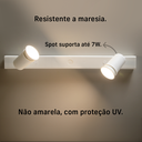 Ver imagem 5 de Trilho Eletrificado 2 Spot Led Mr16 Gu10 Direcionável Cor:branco
