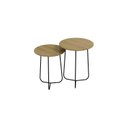 Ver imagem 2 de Conjunto Mesa Lateral de Canto Trude 100% MDF 55cm x 45cm x 45cm Marrom