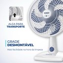 Ver imagem 5 de Ventilador de Mesa Mondial Super Power 6 Pás 30cm 220v Branco Azul Vsp-30-w