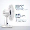 Ver imagem 4 de Ventilador de Mesa Mondial Super Power 6 Pás 30cm 220v Branco Azul Vsp-30-w