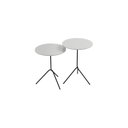 Ver imagem 2 de Conjunto Mesa Lateral de Canto Pugly 55x40x40cm Branco 100% MDF