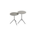 Ver imagem 2 de Conjunto Mesa Lateral de Canto Pugly 100% MDF 55cm x 40cm x 40cm Cinza