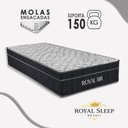 Ver imagem 2 de Cama Box com Baú Solteiro 88cm Royal Air Sintético Molas Ensacadas Cinza Royal