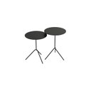 Ver imagem 2 de Conjunto Mesa Lateral de Canto Pugly 55x40x40cm Preto 100% MDF