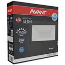 Ver imagem 4 de Kit 2 Refletor Led Holofote Avant 30w Luz Branco Frio 2250 Lúmens Slim30 Resist Chuva Ip65 Bivolt