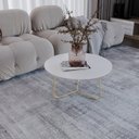 Ver imagem 1 de Mesa de Centro Trude Redonda 100% MDF 30cm x 67cm x 67cm Branco