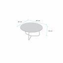 Ver imagem 3 de Mesa de Centro Trude Redonda 100% MDF 30cm x 67cm x 67cm Branco