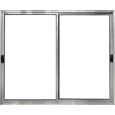 Vitro de Aluminio 2 Folhas Móveis sem Grade Linha Modular:1,00 X 1,50/brilhante