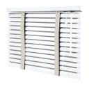 Ver imagem 1 de Persiana Horizontal - 1,30m Larg X 1,30m Alt - Alumínio 50mm com Fita Decorativa - Cor: Branca - Fit