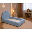 Ver imagem 4 de Cama Infantil Montessoriana c/ Colchão Antialérgico 100x1.75:Boucle Azul