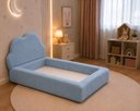 Ver imagem 4 de Cama Infantil Montessoriana c/ Colchão Antialérgico 100x1.75:Boucle Azul