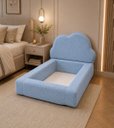 Ver imagem 3 de Cama Infantil Montessoriana c/ Colchão Antialérgico 100x1.75:Boucle Azul