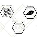 Ver imagem 7 de Colchão Molas Ensacadas Miami Casal 138cm Preto/Branco Herval