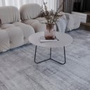Ver imagem 1 de Mesa de Centro Trude Redonda 100% MDF 30cm x 67cm x 67cm Cinza