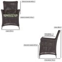 Ver imagem 3 de Jogo Sofá e 2 Poltronas de Área Igapó Alumínio Pintura Fendi Corda Náutica Estofado 5 Trama