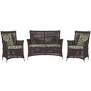 Ver imagem 1 de Jogo Sofá e 2 Poltronas de Área Igapó Alumínio Pintura Fendi Corda Náutica Estofado 5 Trama