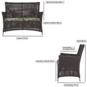 Ver imagem 2 de Jogo Sofá e 2 Poltronas de Área Igapó Alumínio Pintura Fendi Corda Náutica Estofado 5 Trama