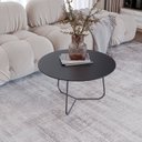 Ver imagem 1 de Mesa de Centro Trude Redonda 100% MDF 30cm x 67cm x 67cm Preto