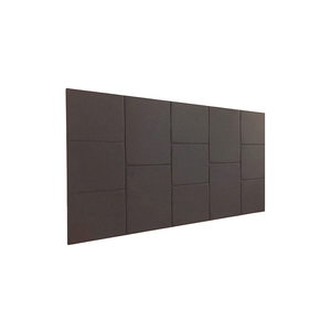 Cabeceira Estofada Queen 13 Blocos Não É Segredo Courvin Marrom Escuro 160x60