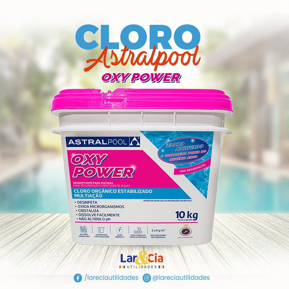 Cloro Piscina Astralpool Oxy Power Balde 10 Kg - 2