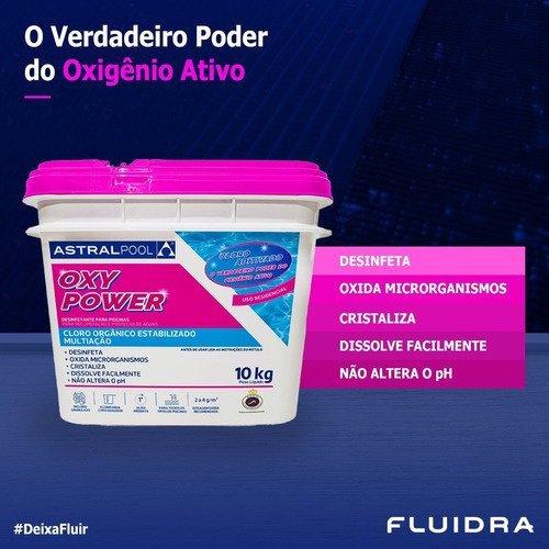 Cloro Piscina Astralpool Oxy Power Balde 10 Kg - 4