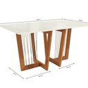 Ver imagem 4 de Conjunto Mesa Clara com 6 Cadeiras em Madeira Maciça