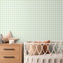 Ver imagem 1 de Papel de Parede Infantil Xadrez Vichy Verde Chá