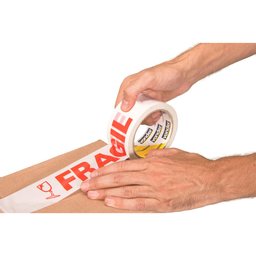 Fita Adesiva para Embalagem 48mm x 50M Branca Frágil - Vonder - 3