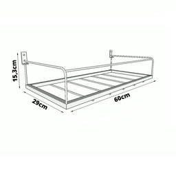 Lixeira de Parede Externa Retrátil Muro Residencial Cesto de Lixo Grande de Rua em Aço Preto - 8
