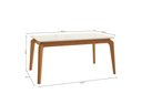Ver imagem 4 de Conjunto Mesa Petra com 6 Cadeiras Madeira Maciça Bege/Fendi