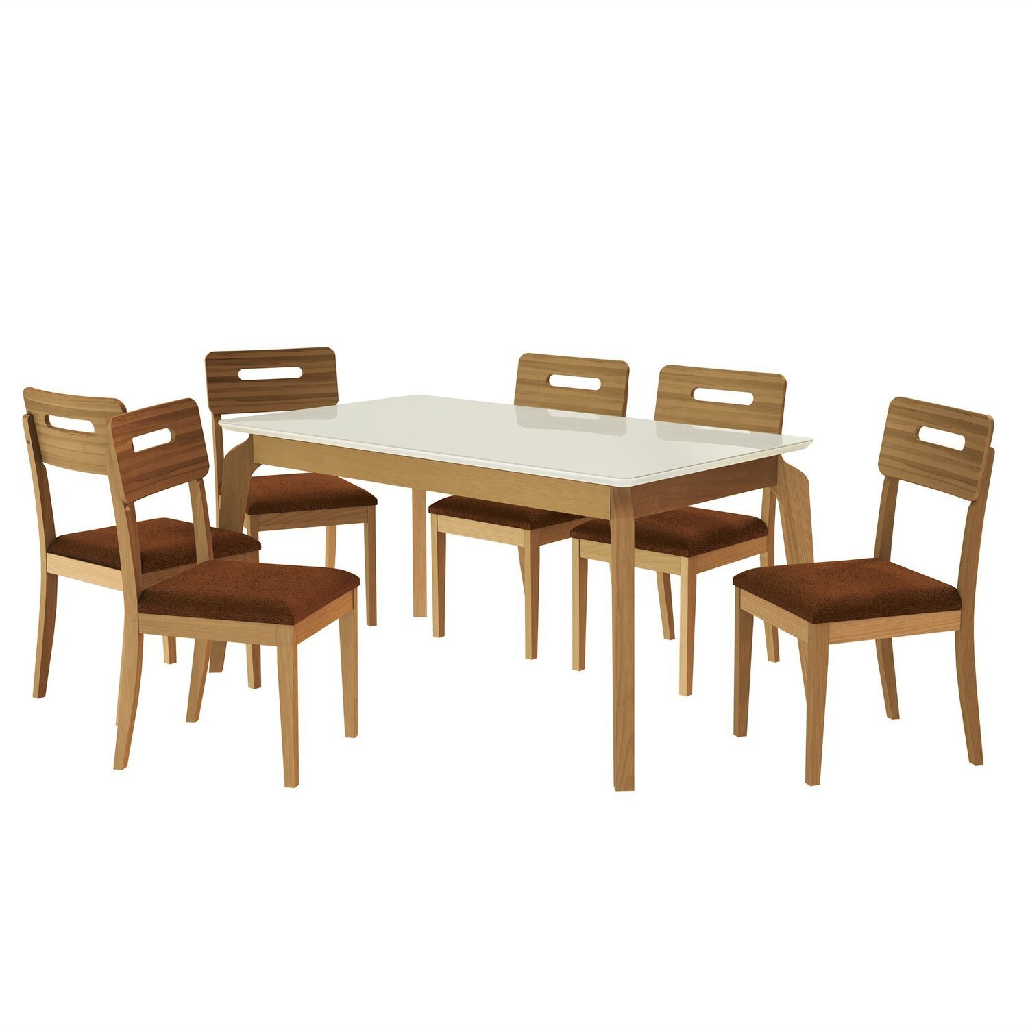 Conjunto Mesa Petra com 6 Cadeiras Madeira Maciça - 2